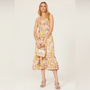 Bardot Labella Floral Halter Midi Dress